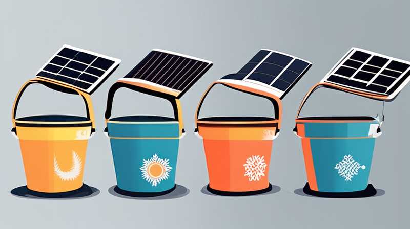 Why does the solar bucket make noise in winter?