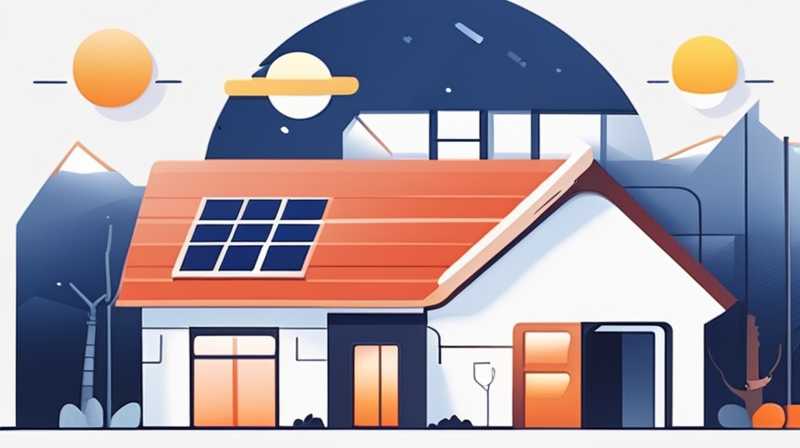 How to install solar lamps in self-built houses