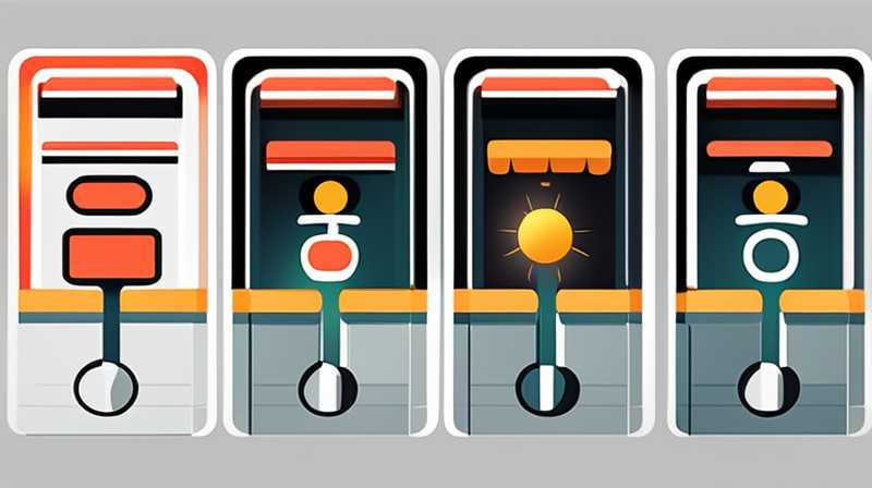 How to turn on the solar street light switch