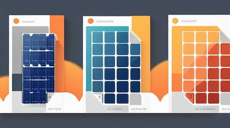 How to read the solar panel elevation diagram