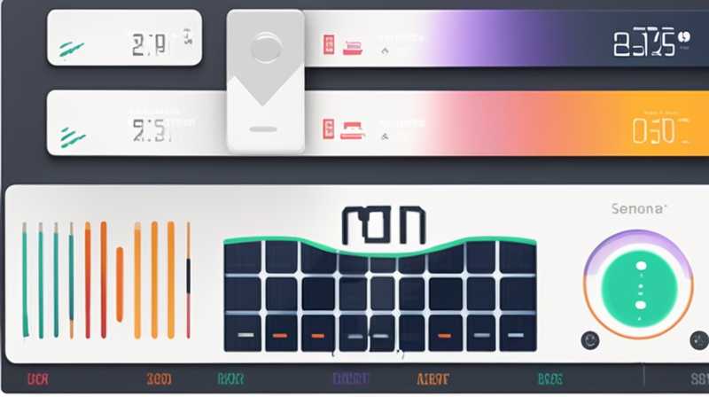 Where is the solar level sensor located?