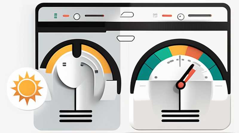 How to adjust the solar control switch