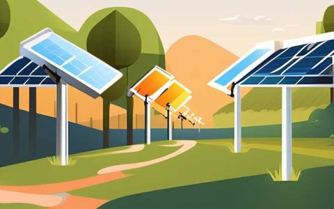 How many watts of solar lights can be installed per acre of land?