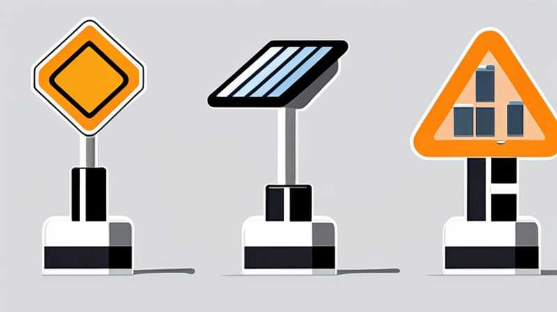 How to post solar road signs on the roadside