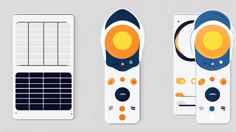 How to adjust the remote control panel of the solar light