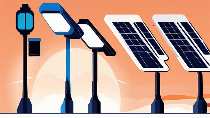 What is an A-arm solar street light