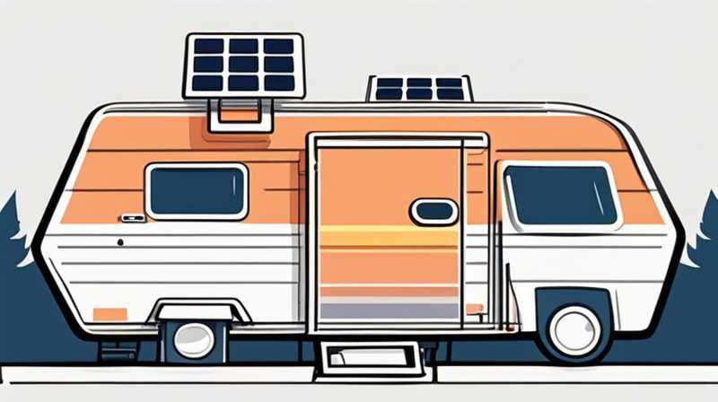 How to connect solar panels to camper