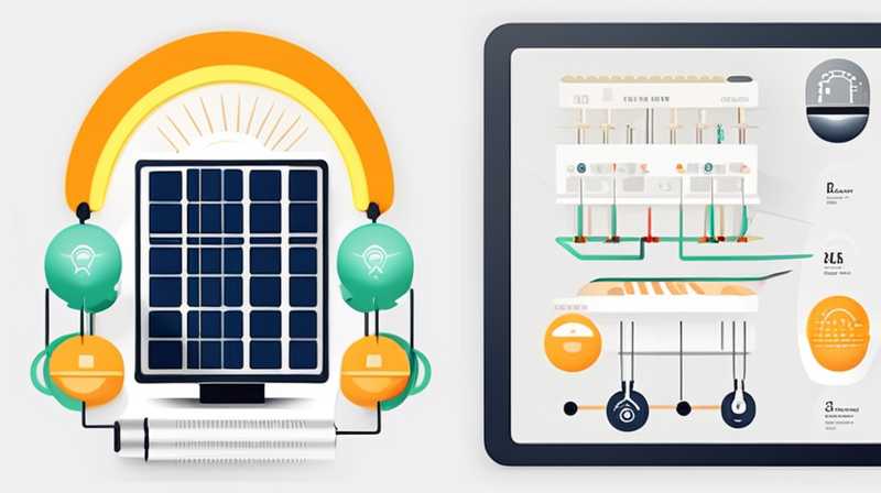 How to connect solar energy circuit