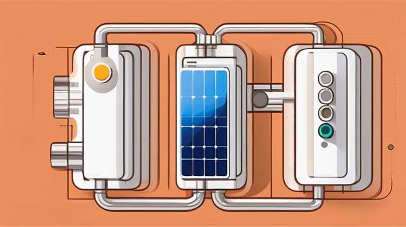 How to connect U-shaped valve to solar energy