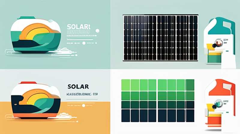 How to wash off solar descaling agent