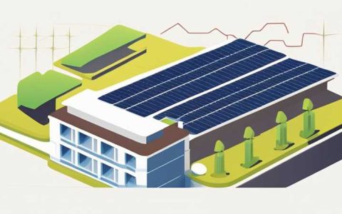 How many meters are the rooftop solar panels?