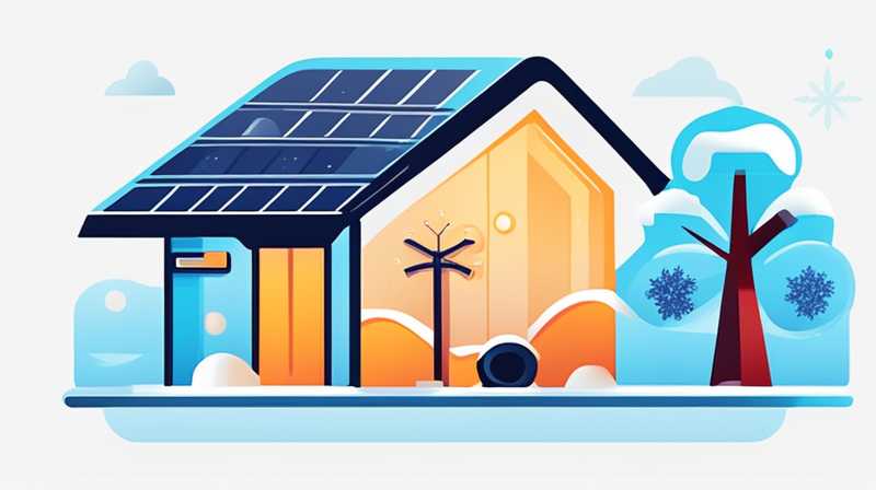 How to set up solar energy in winter