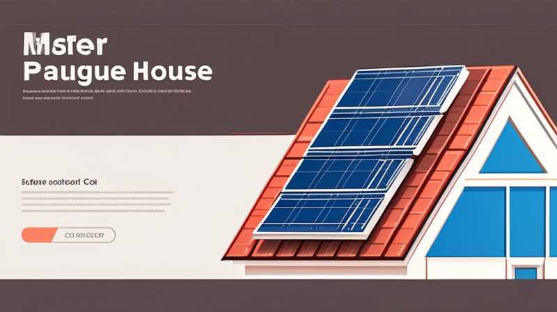 How to install solar panels on a color steel tile house