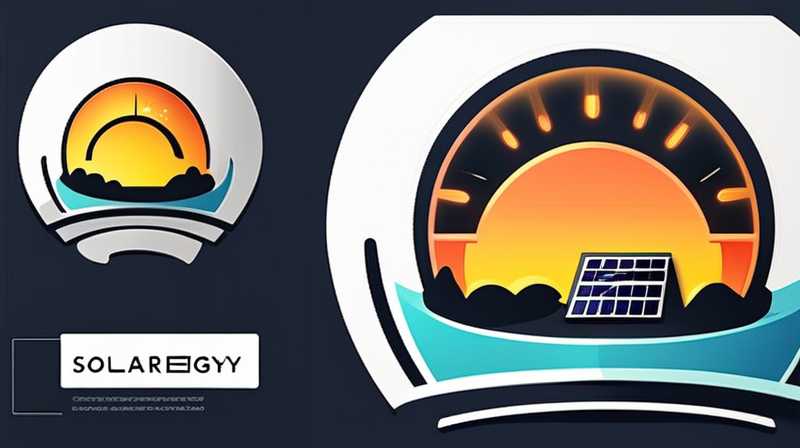 What does the solar energy logo represent?