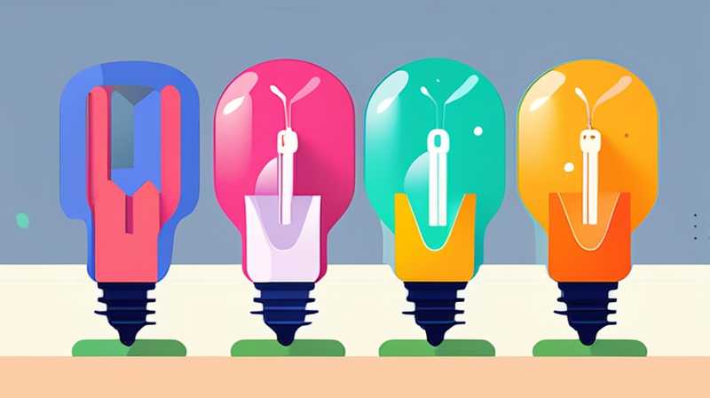 How to connect the bulb to the solar lamp