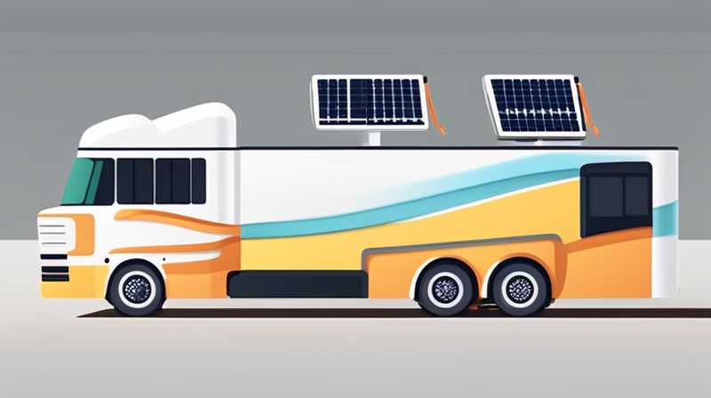 How much solar energy can a light truck RV generate