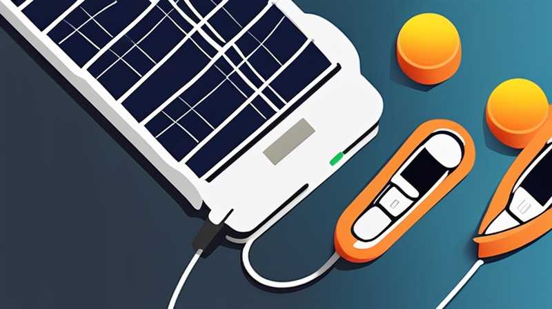 How to connect solar panels and charging ports