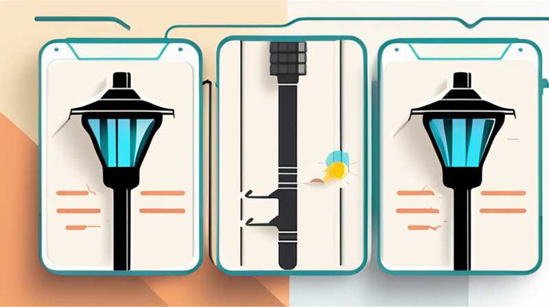 How to connect solar street light wires