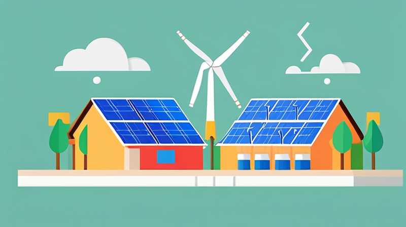 How to add solar panels to windmills to generate electricity