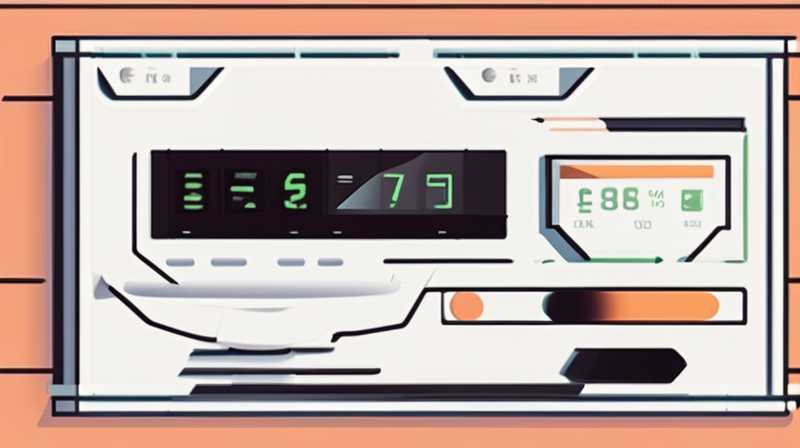 How to set up the solar display meter