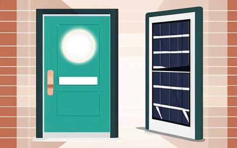 How to disassemble the solar panel of the front door light