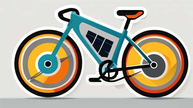 How many volts of solar battery does a bicycle have