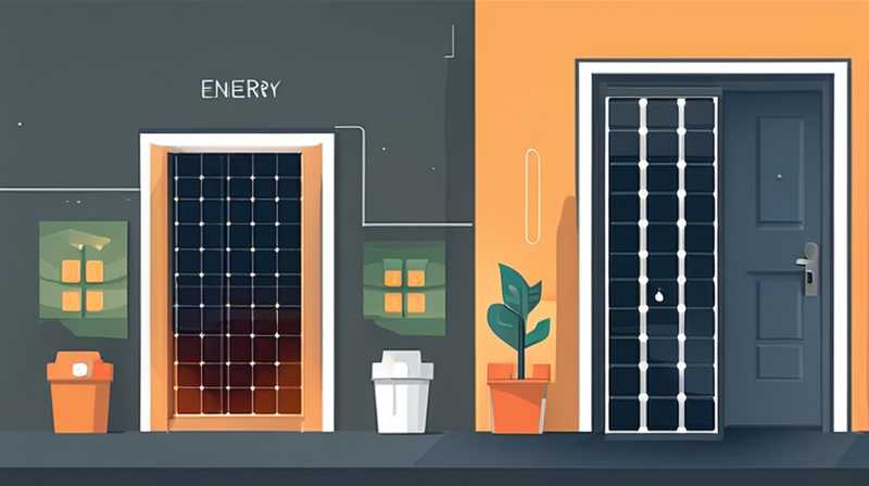 What to do if there is solar energy on the door