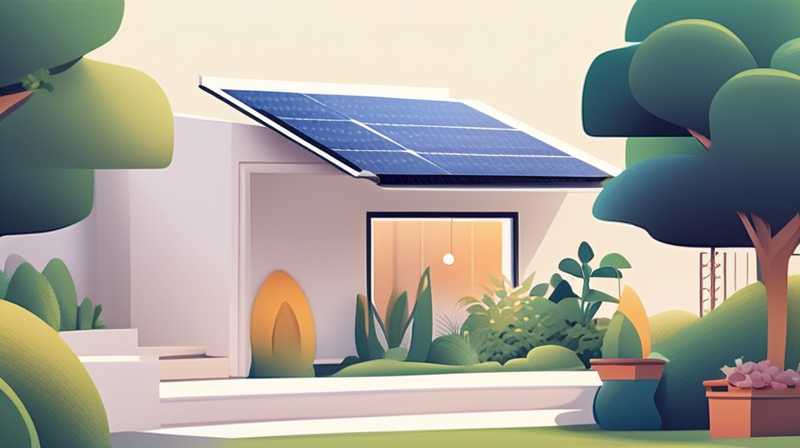 How to install solar energy in the first floor garden