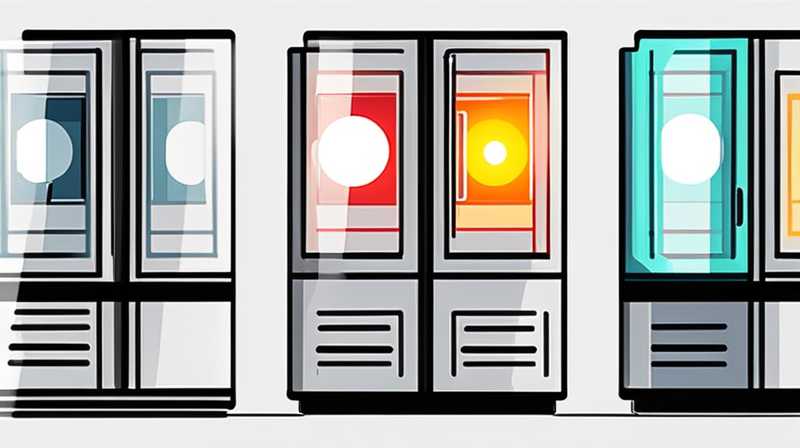 How to connect the display cabinet solar light