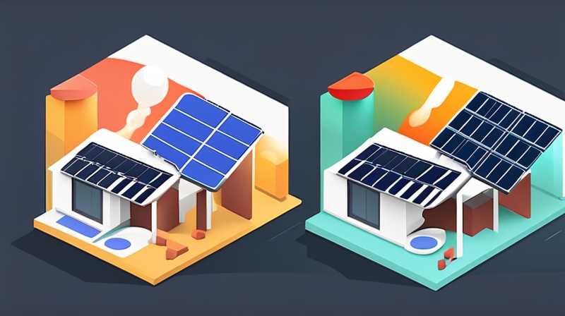 How to connect the solar panel on the roof