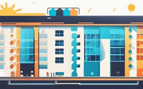 How to install solar energy at the bottom of a multi-story building