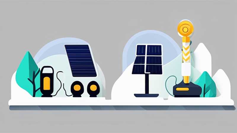 How to charge the mining lamp with solar panels