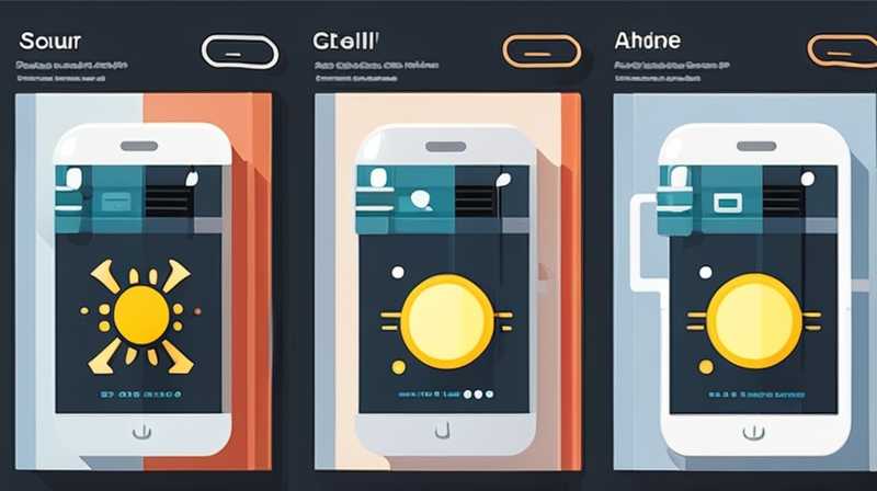 How to tell if solar charging is full