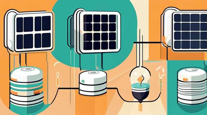 How to connect solar light to electricity