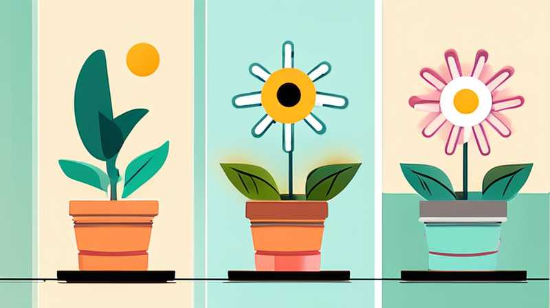 Does the solar panel flower pot glow? How to use it?