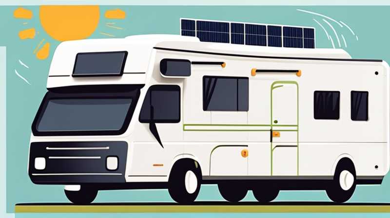 How many volts of solar photovoltaic power generation does a motorhome use?