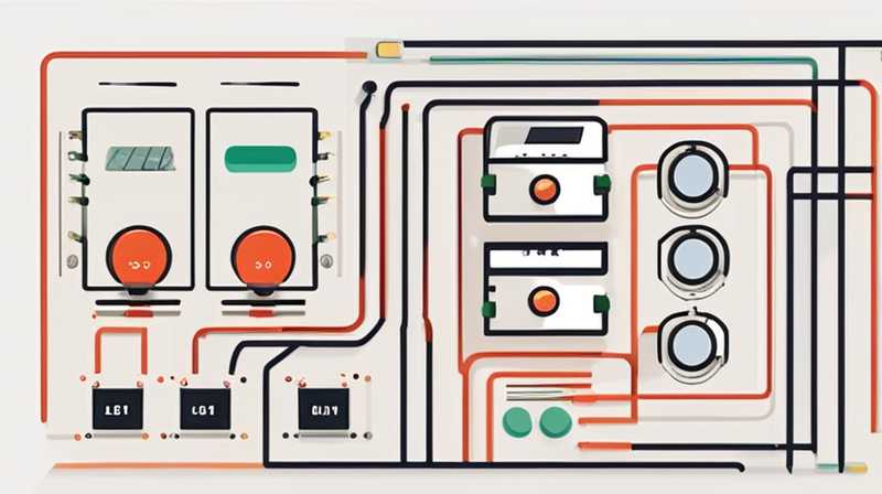 How to connect solar energy to the circuit diagram