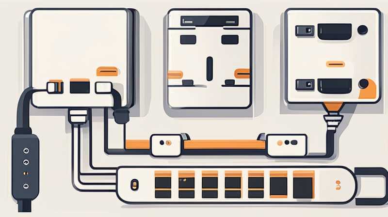 How to disassemble a power strip with solar energy