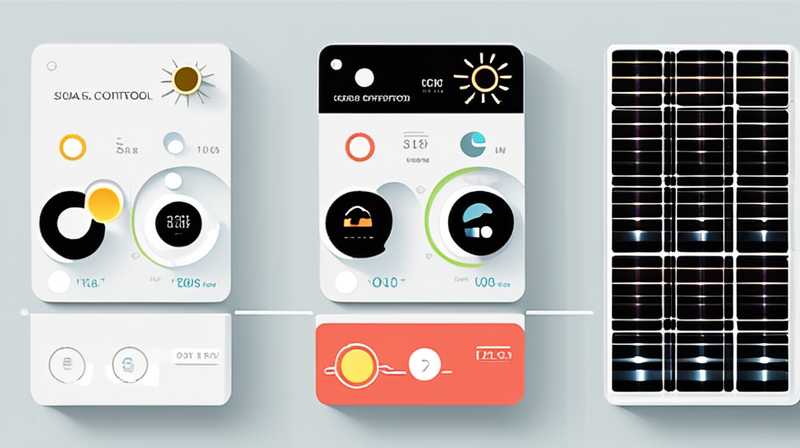 How to use solar control display