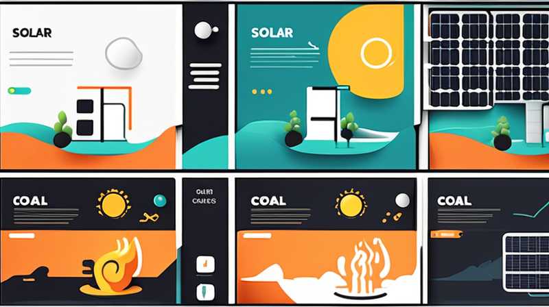 How to use solar energy when switching from coal to gas