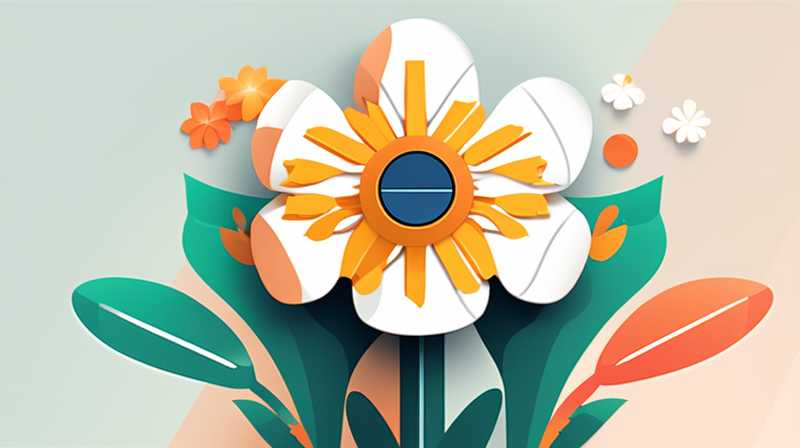 How to place solar powered flowers