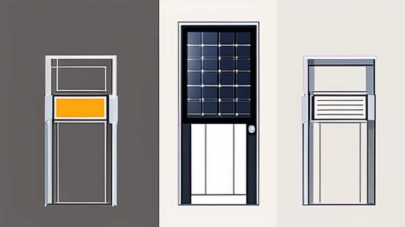 How to install solar door light wire