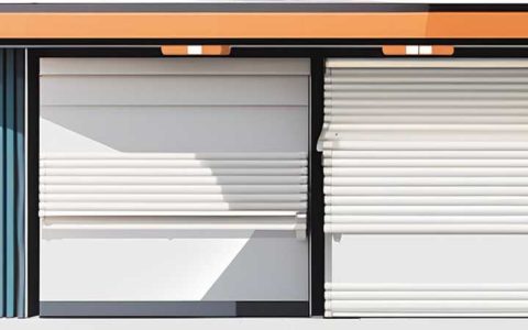 How to adjust the solar electric rolling shutter door