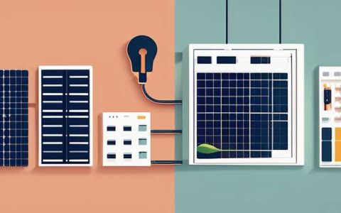 What kind of lights are connected to solar panels