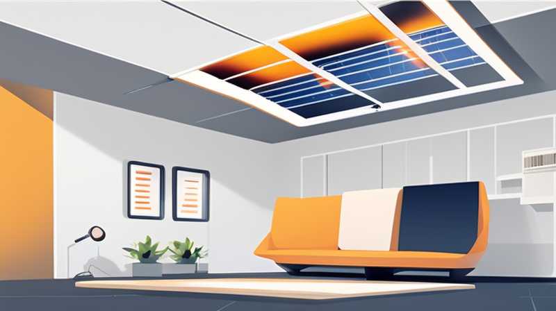 How to install wall mounted solar panels on the ceiling