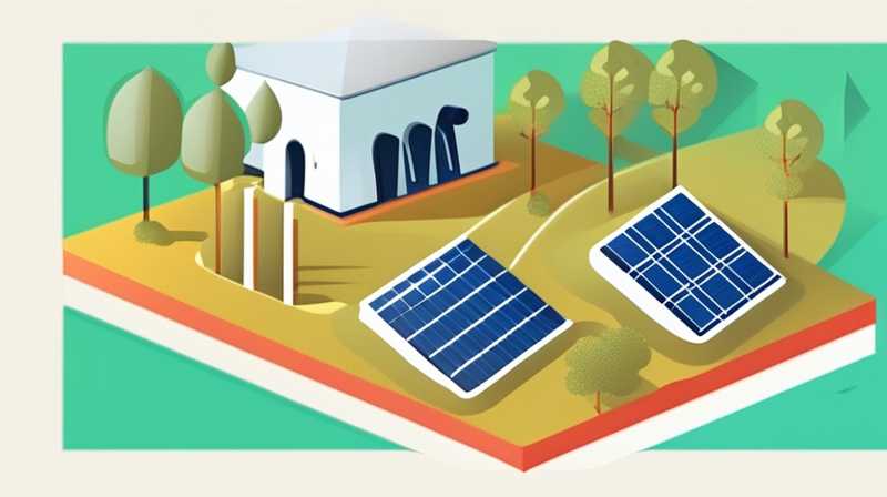 What pollution does a solar plant cause?