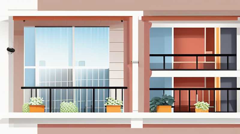 How to hide the balcony wall-mounted solar pipe