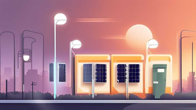 What does a solar photovoltaic panel street light look like?