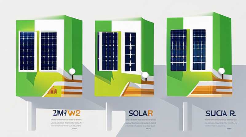 How much electricity does 2mW solar power generate?