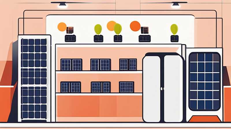 How to hang solar panels in the store?
